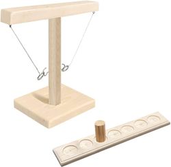 AIR Ring æsler Shot Game håndholdte brætspil med Shot Ladder Bundle Beige 7 huller