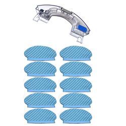 1x vandtank til Ecovacs Deebot Ozmo 950 &10pcs Mop Cloth Pads Sæt til Ecovacs Deebot Ozmo 920 950