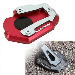 Moottoripyörän jalustan jalkasivujalustan jatkolevyn tukilevy Ducati Multistrada 1200: lle Punainen