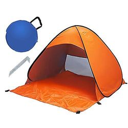 Boeyaa Strandskyggetelt Minitelt Vandtæt parasol Udvides hurtigt og foldes sammen Orange