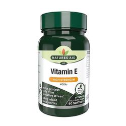 Natures Aid Luonne ' s Aid vitamiini E 400iu luonnollinen muoto Softgels 60 (18630)