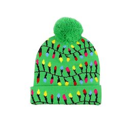 Lys print jule hue lyser varm hat