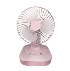 Sofirn Pink Silent Desktop Fan, 3 forrude Mini Usb 120rotating Rundt