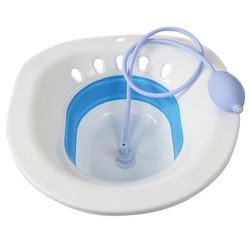 Istumakylpy, istumakylpy peräpukamiin, istumakylpy wc-istuimeen, synnytyksen jälkeinen hoito, höyryistuin kohdulle White Blue