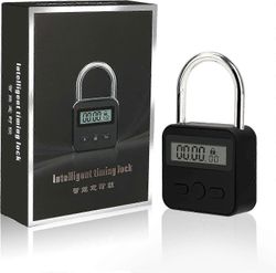 2025 Uusin malli Smart Time Lock Max 99 tunnin ajoituslukko LCD-näytöllä USB