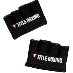 Title Boxing Otsikko Boxing geeli Silitysrauta nyrkki Slip-On mukautetun lomakkeen sovi nyrkein suojat - musta L