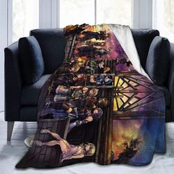 Kingdom Hearts Piirretyt Anime Peitto Heittää sängyn Queen Size Ultra Soft Micro Lämmin Pörröinen sohva Olohuone Ylelliset peitot -X367 80x60in 200...