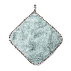 Witdreamer 2pcs absorberende mikrofiber hængende køkken karklud håndklæde Blå