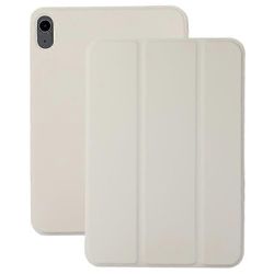 Yhteensopiva iPad Air 13 (2024) -kotelon kanssa Kolminkertainen jalusta nahkainen tabletin kansi Magneettinen absorptio Valkoinen