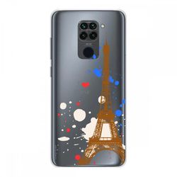 Crazy Kase Hull For Xiaomi Redmi Note 9 I Soft Silicone, Paris Eiffeltårnet