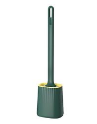 Handuo Imitation Silikone Toilet Brush Ingen Dead Corner Toilet Rengøring Brush grøn