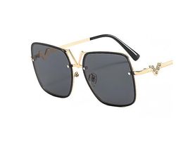 Langytx 2022 Nye solbriller til kvinder V-diamant solbriller Briller Briller Box Metal Gorgeous Fashion Ins Street Solbriller til mænd MAL1 Normal
