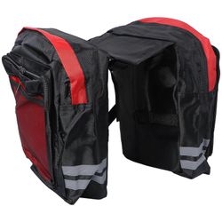 Takaistuimen säilytyslaukku Pyörän satulalaukku Pyöräilijät Polkupyöräily Vedenpitävä Kestävä 30x30x30cm 1 setti Musta