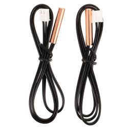 Vaihtolämpötila-anturi AC-ilmastointilaitteen osalle kumimateriaali 2kpl Musta 40.50X0.50X0.50CM