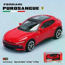 1:43 Useita tyylejä Ferrari Purosangue sp2 488GTB 250GTO SF90 ROMA alloy ylellinen auto painevalu auto malli lelu lahja 1-43 Purosangue