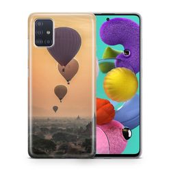 König Taske Mobiltelefonbeskytter til Samsung Galaxy A80 Case Cover Taske Kofanger Sager TPU Ny Varm luft balloner