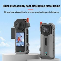 Insta360 X4 metallirunkoinen häkkisuoja urheilukameran lisävarusteet