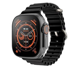 49mm Apple Watch Ultra 8 Smartwatch Smart Watch Miesten sarja NFC Bluetooth-puhelu langaton lataus fitness vedenpitävä kello musta