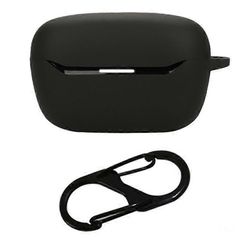 Yhteensopiva JBL Endurance Race 2 -kotelon kanssa, jossa on Anti Lost Buckle Bluetooth-nappikuulokkeet silikonisuojakuori Musta