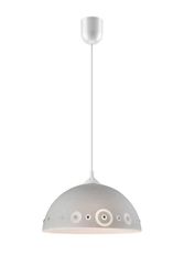 Lamkur Lighting Dome Vedhæng Loft Lysegrå, 1x E27