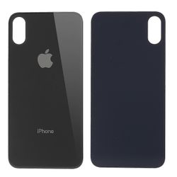 Takaparistokotelon kansi iPhone X 5.8" -mallille (suurennettu kameran linssireikä, kokoonpanoa ei tarvita) Musta