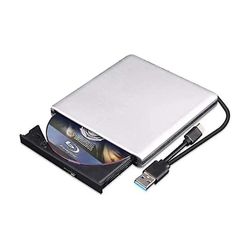 Ekstern Blu Ray DVD-stasjon 3D, USB 3.0 og Type-C Bluray Cd DVD-leser