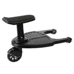 Universaali 2in1 rattaiden ratsastuslauta irrotettavalla istuimella Toinen lapsiartefakti Child Rider -rattaiden kiinnitys satulaistuimella Shantousta