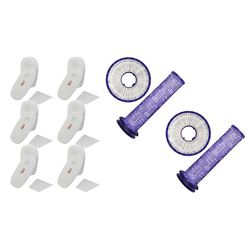 6pack filtre til Shark Rocket Deluxepro Truepet Vakuum Hv319q, Hv320, Hv321 &4pcs For Dyson Rear Filter Dc41 Dc65 Dc66