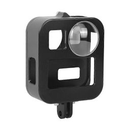 PULUZ-kotelon kuoren CNC-alumiiniseoksesta valmistettu suojahäkki GoPro Maxille (musta)