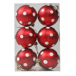 Sevenday 6stk juletre kuler hengende ornament hjem xmas party diy dekorasjon J