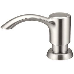 Nikkeli saippua-annostelija musta keittiön pesuallas nestesaippua-annostelija pullo keittiötarvikkeet 500ml sisäänrakennetut pumput Brushed Nickel