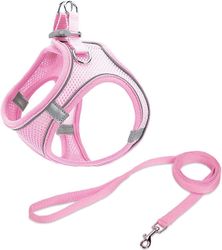 Baicccf Koiran valjaat koiran liivivaljaat, joka sään heijastava verkko pienille ja keskisuurille koirille, koiran valjaat ja talutushihna ilmaliiv...