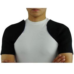 Dobbelt skulder støtte brace skade arthritis pain brace rem L