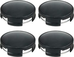 Mkk 4 kpl muovinen snap-in-tyyppinen pyörän keskinavan korkki 62mm ulkohalkaisija ja 60mm sisähalkaisija autoille, musta