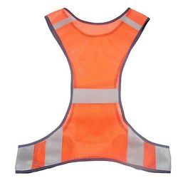Reflekterende vest løbehjul justerbar sikkerhed kører Orange