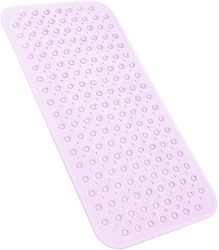 Linkrunning Badekar bruser mat 31x15.5 tommer skridsikker og latex fri, badekar mat med sugekopper, maskinvaskes badeværelse måtter med afløb hulle...