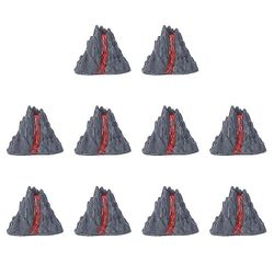 10stk Simulation Volcano Indretning