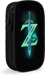 KEROTA Legend of Zelda Penaali Pen Bag Tussi tavaraa Koulun paperitavaran järjestäjä kestävillä vetoketjuilla Hauska Sopii kouluun, toimistoon SAOE...
