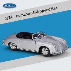 1:24 356A Speedster Alloy Car Model Diecasts &; Toy Vehicles Kerää auto Toy Boy Syntymäpäivälahjat Toy Cars Vaihdettava hopea