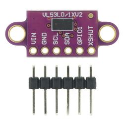 Circuit tilbehør 1pcs vl53l0x time-of-flight (tof) laser spænder sensor breakout 940nm gy-vl53l0xv2 laser afstand modul i2c iic 25mm * 10,7mm
