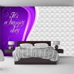 IlyDecor Carta da parati con scritte - Det er en glad dag 400x280