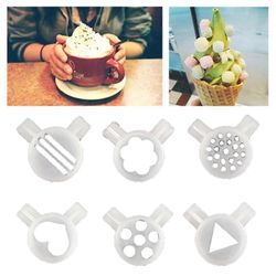 9kpl 32mm kuorrutussuutin sisähalkaisija 29mm erilaisia kuvioita jäätelökoneen osa baarityökalut