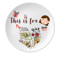 Gourmet Bar Steak Suppe Lemonade Mor Dessert Plate Dekorative Porcelæn 8 tommer Dinner Home
