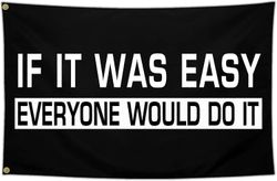 Kurinalaisuus Motivoiva kuntosalibanneri Lippu Jos se olisi helppoa Kaikki tekisivät sen Lippu Kuntosali Motivoivat inspiroivat liput QQZ277 120cmX...