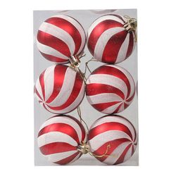Sevenprin 6stk / sett Christmas Baubles Xmas Tree Hanging Ball Ornament Home Party DIY dekorasjon B