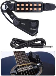Mikasa 12 Sound Hole Guitar Pickup Acoustic Electric Transducer Akustisk Guitar