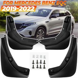 4kpl Mercedes Benz Eqc 400 2019 ~ 2022 roiskeläpät roiskeläpät lokasuoja roiske lokasuojan suoja auton suoja edessä takana