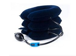 Kissqiqi Cervical Traction Device Oppustelige Neck Protector Medical BLÅ