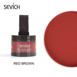 Sevich Hairline Powder 13 Color Hair Root Cover Up vedenpitävä Instant Modified Repair Hair Shadow Powder Meikki Hiusten peitevoide Punaruskea