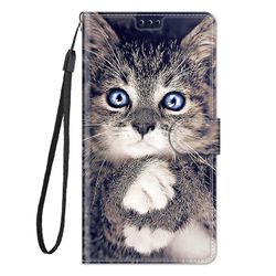 Foxdock Cover til Samsung Galaxy A02s sag mønster Cat Pu læder kortholder magnetisk
